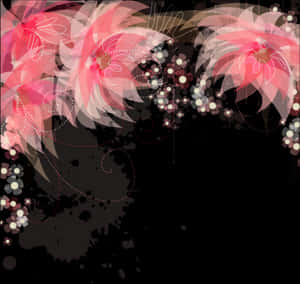 #ftestickers #watercolor #flowers #border #corner #pink - Pink Flower Border Png, Transparent Png PNG image with transparent background