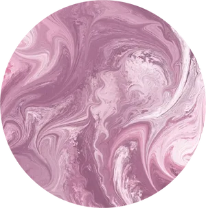 Abstract Pink Marble Circle PNG Image