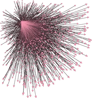 Abstract Pink Particle Explosion PNG Image