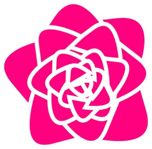 Abstract Pink Rose Graphic PNG Image