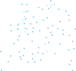 Abstract Pixelated Blue Squares Pattern PNG image with transparent background