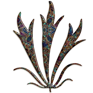 Abstract Plant Artwork PNG Image