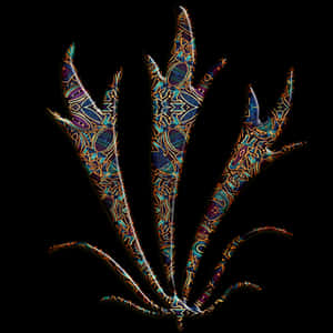 Abstract Plant Artwork PNG image with transparent background