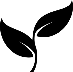 Abstract Plant Silhouette PNG Image