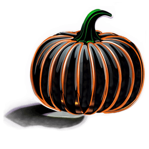 Abstract Pumpkin Outline Artwork PNG kfg PNG