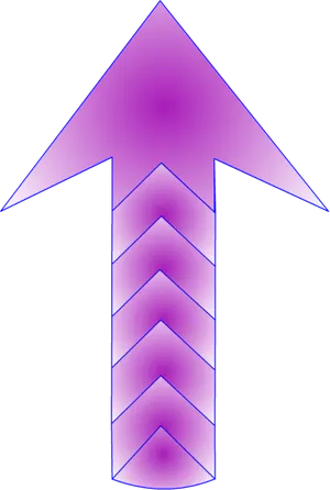 Abstract Purple Arrow Design PNG Image