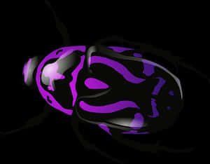 Abstract Purple Beetle Illustration PNG image with transparent background