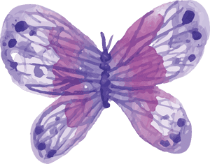 Abstract Purple Butterfly Illustration PNG image with transparent background