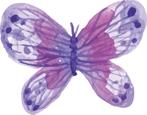 Abstract Purple Butterfly Illustration PNG Image