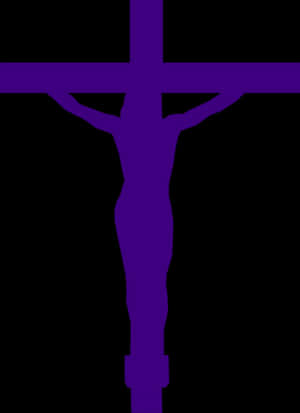 Abstract Purple Crossand Figure PNG with transparent background