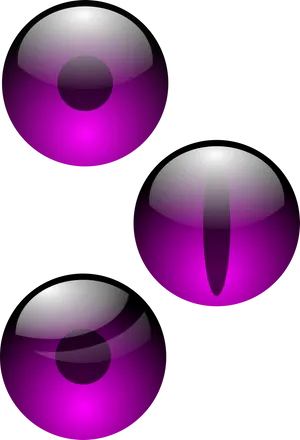 Abstract Purple Eyeball Illustrations PNG Image