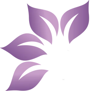 Abstract Purple Flower Design PNG Image