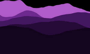 Abstract Purple Mountain Layers PNG image with transparent background