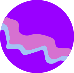 Abstract Purple Planet Illustration PNG