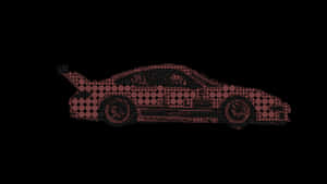 Abstract Racecar Silhouette PNG image with transparent background
