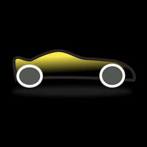 Abstract Racing Car Icon PNG with transparent background