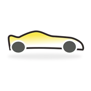 Abstract Racing Car Icon PNG Image