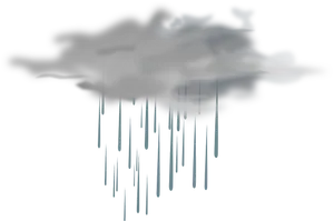 Abstract Rain Cloud Illustration PNG Image