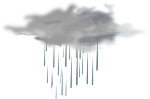 Abstract Rain Cloud Illustration PNG Image