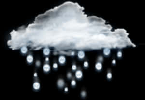 Abstract Rain Cloud PNG with transparent background