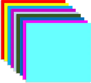 Abstract Rainbow Colored Layers PNG Image