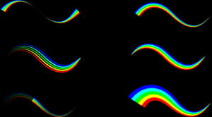 Abstract Art - Abstract Rainbow Colour Wave Png, Transparent Png PNG image with transparent background