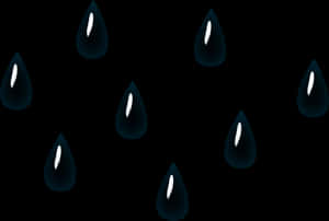 Abstract Raindrops Pattern PNG with transparent background