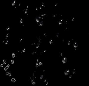 Abstract Raindropson Glass PNG with transparent background