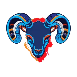 Abstract Ram Head Graphic Png 06292024 PNG Image