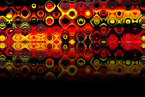 Abstract Red Black Circles Design PNG image with transparent background