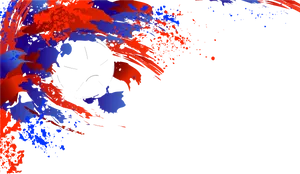 Abstract Red Blue Black Splash Art PNG Image