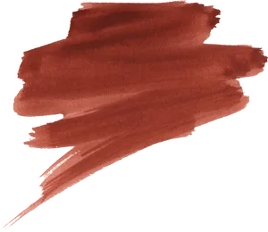 Abstract Red Brush Stroke PNG Image