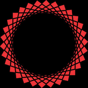 Abstract Red Checkerboard Tunnel PNG with transparent background