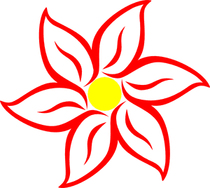6 Petal Flower Clipart, HD Png Download PNG image with transparent background
