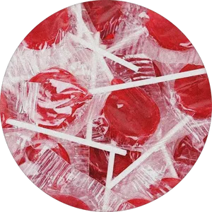 Abstract Red Ice Circle PNG Image