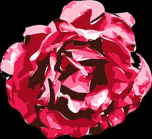 Abstract Red Rose Artwork PNG image with transparent background