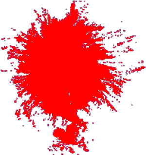 Abstract Red Splash Effect PNG Image