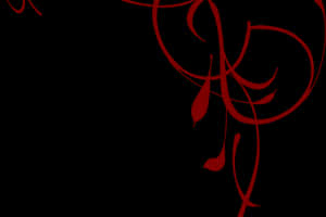 Abstract Red Swirlson Black Background PNG image with transparent background