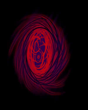 Abstract Red Swirlson Black Background PNG image with transparent background