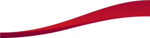 Abstract Red Wave Design PNG Image