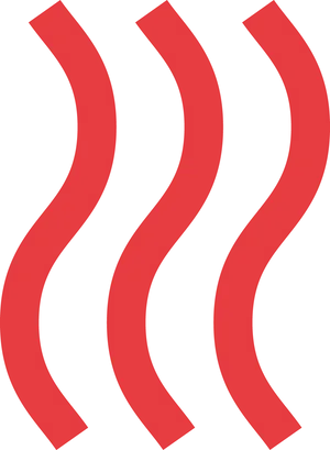 Abstract Red Wavy Lines PNG Image