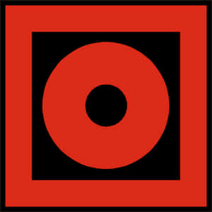 Abstract Redand Black Geometric Design PNG image with transparent background