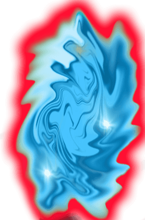 Ssj Kaioken By Gokuxdxdxdz - Aura Goku Blue Png, Transparent Png PNG with transparent background