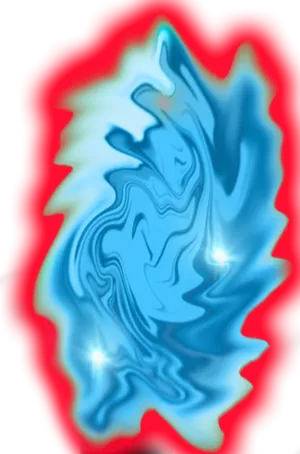 Abstract Redand Blue Swirl Aura PNG Image