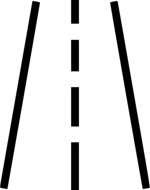 Abstract Roadway Black Background PNG Image