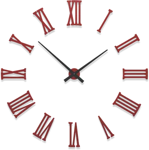 Abstract Roman Numerals Clock PNG Image