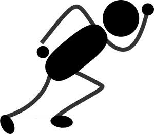 People Clipart Figure - Stick Figure Running Clipart, HD Png Download PNG with transparent background