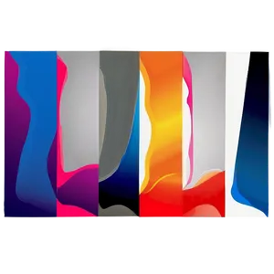 Abstract Shapes In Bold Colors Png Bke PNG Image