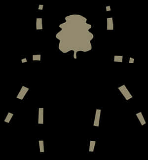 Abstract Silhouette Clock Illusion PNG image with transparent background