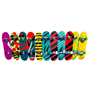 Abstract Skateboard Deck Pattern Png Mra28 PNG Image